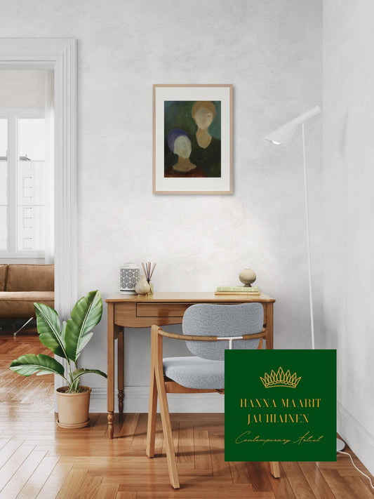 Taidejuliste skandinaavinen sisustus