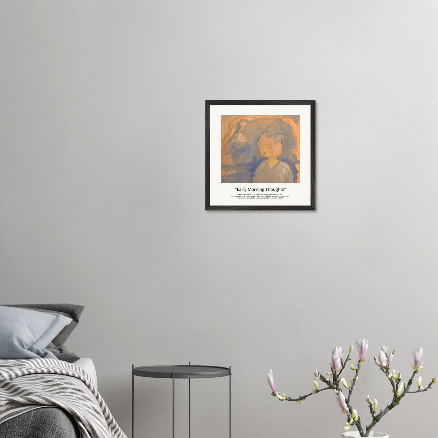 Premiumlaatuinen taidejuliste kehystettynä by Hanna Maarit Jauhiainen koko 40 cm x 40 cm - HannaartByHanna ©
