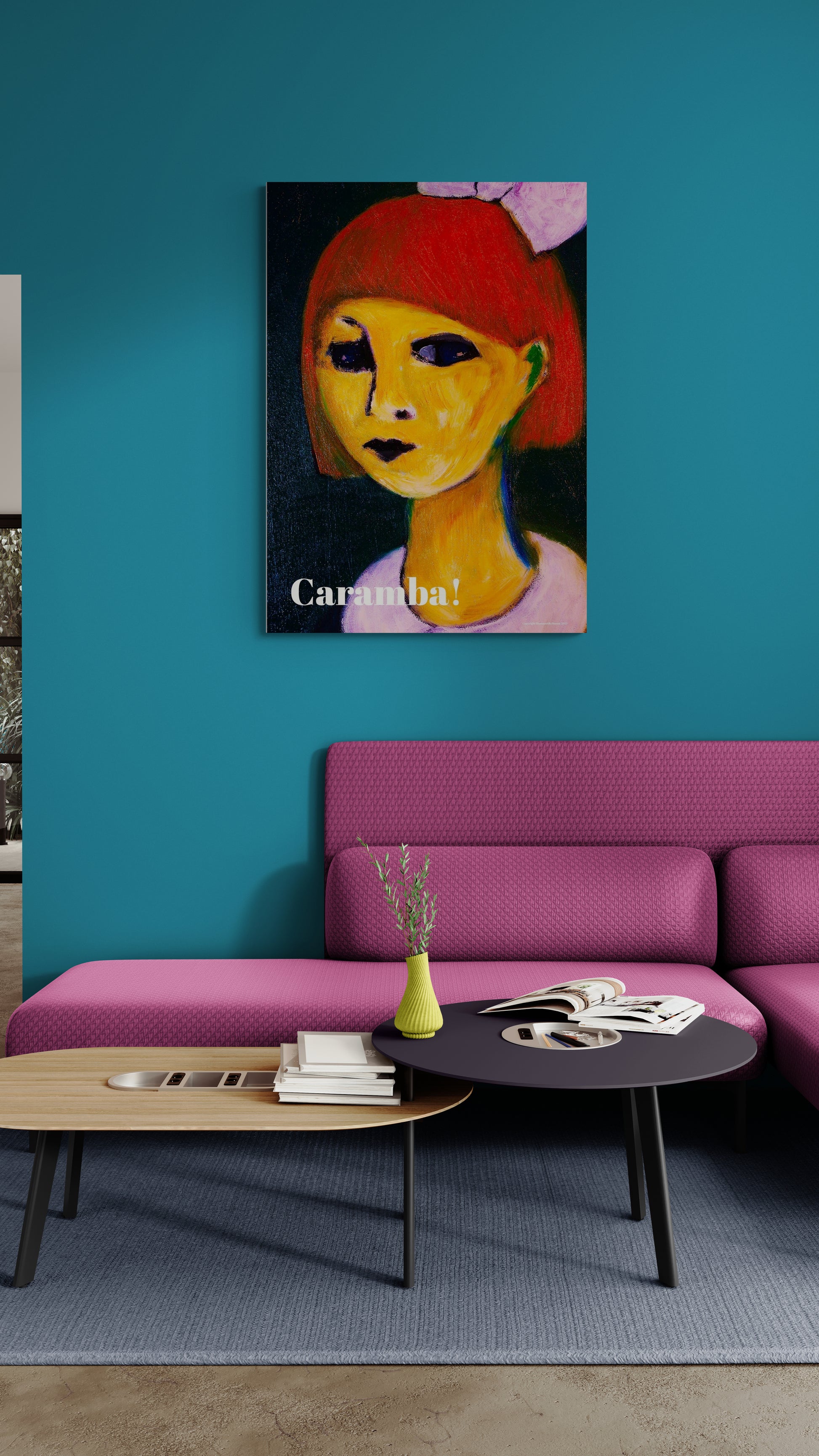 Värikäs sisustusjuliste nuoreen kotiin